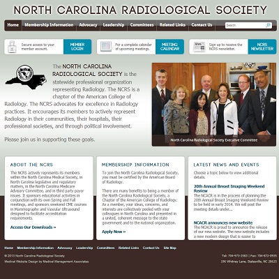 North Carolina Radiological Society, Radiology
